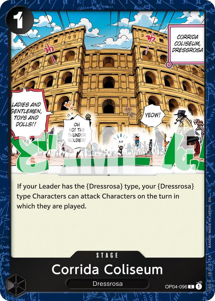 Corrida Coliseum (Pirate Foil) OP04-096 Premium Booster -The Best- Vol. 2 One Piece NM