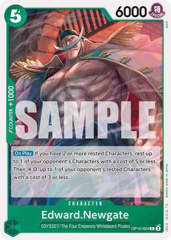 Edward.Newgate OP10-024 Common Royal Blood One Piece Near Mint
