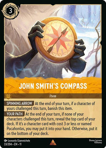 John Smith's Compass 33/204 Rare Winterspell Lorcana Near Mint