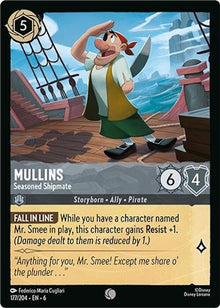 Mullins - Seasoned Shipmate 177/204 Common Azurite Sea Lorcana Near Mint