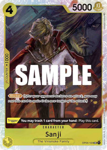 Sanji (104) OP04-104 Super Rare Kingdoms of Intrigue One Piece Foil Near Mint