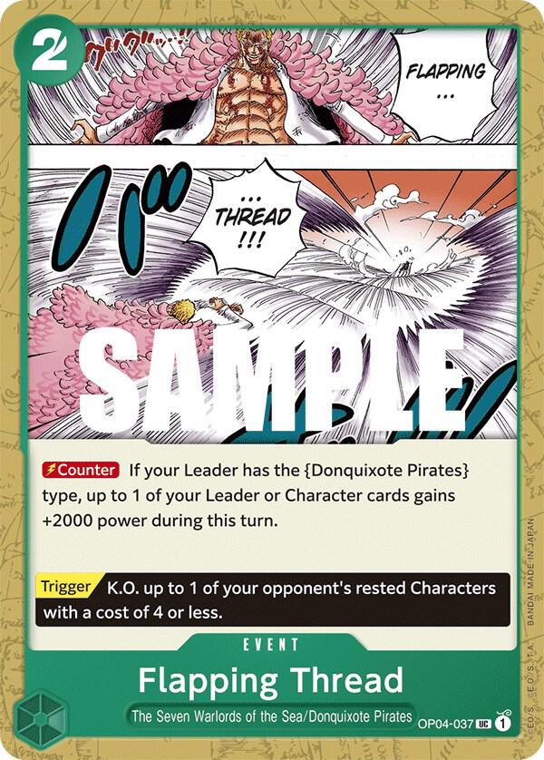 Flapping Thread OP04-037 Uncommon Kingdoms of Intrigue One Piece Near Mint
