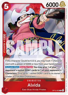 Alvida OP15-003 Rare Adventure on Kami's Island One Piece Foil Near Mint