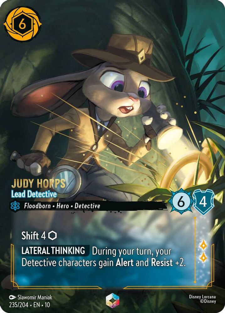 Judy Hopps - Lead Detective (Enchanted) 235/204 Lorcana Holo NM