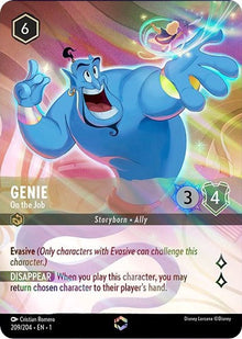 Genie - On the Job (Enchanted) 209/204 The First Chapter Lorcana Holo NM