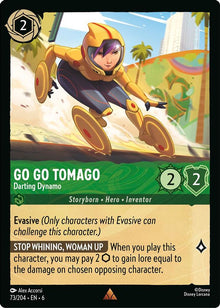 Go Go Tomago - Darting Dynamo 73/204 Rare Azurite Sea Lorcana Near Mint