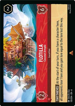 Flotilla - Coconut Armada 135/204 Rare Azurite Sea Lorcana Near Mint