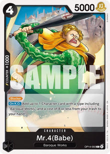 Mr.4(Babe) OP14-093 Common The Azure Sea's Seven One Piece Near Mint