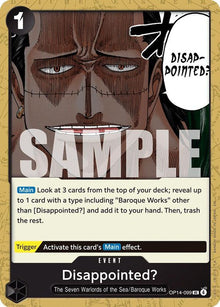 Disappointed? OP14-099 Uncommon The Azure Sea's Seven One Piece Near Mint
