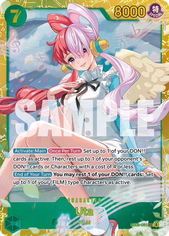 Uta (061) EB03-061 Extra Booster: One Piece Heroines Edition One Piece Foil NM