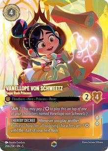 Vanellope von Schweetz - Sugar Rush Princess (Enchanted) 206/204 Lorcana Holo NM