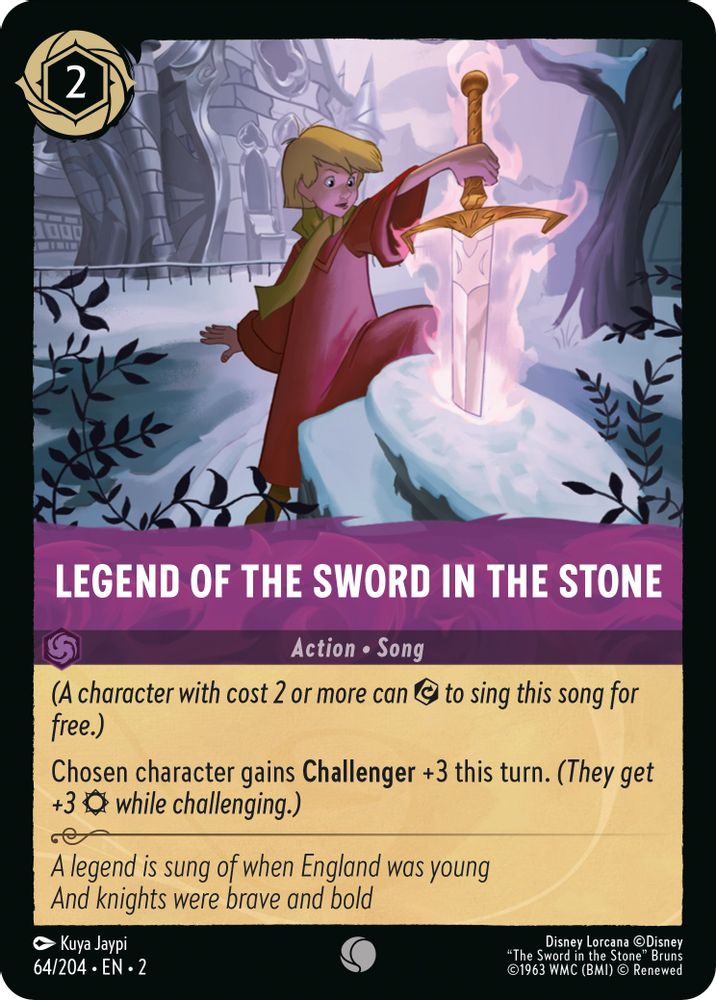 Legend of the Sword in the Stone 64/204 Common Rise of the Floodborn Lorcana NM