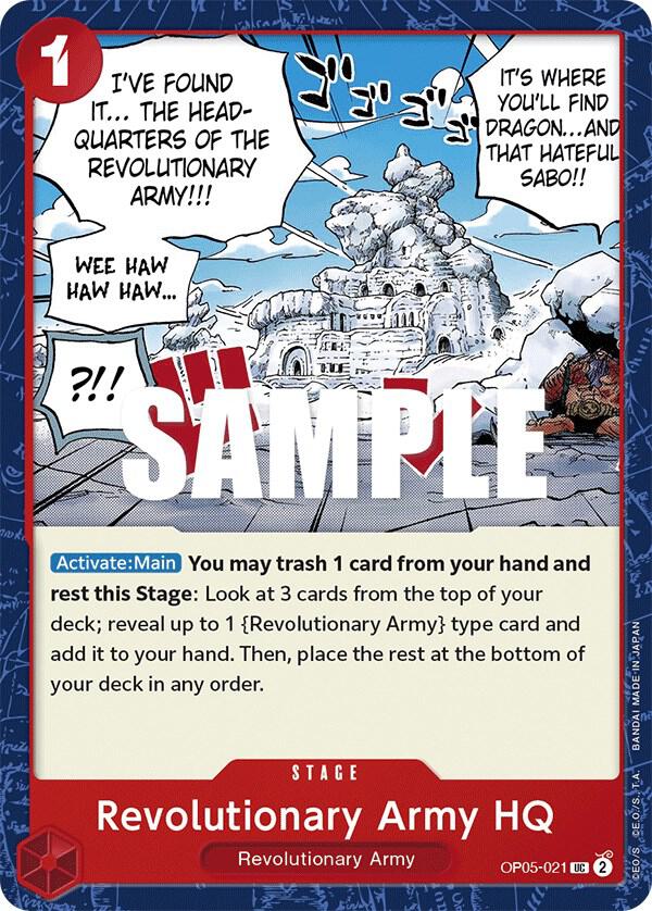 Revolutionary Army HQ OP05-021 Uncommon Awakening of the New Era One Piece NM
