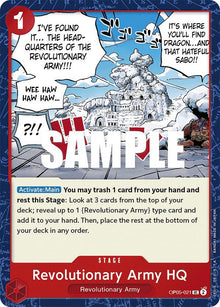 Revolutionary Army HQ OP05-021 Uncommon Awakening of the New Era One Piece NM