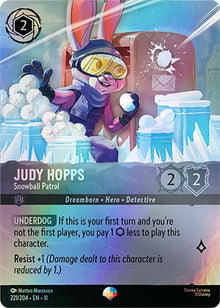 Judy Hopps - Snowball Patrol (Epic) 221/204 Epic Winterspell Lorcana Holo NM