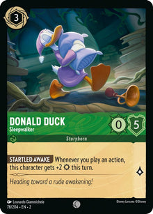 Donald Duck - Sleepwalker 78/204 Common Rise of the Floodborn Lorcana Near Mint