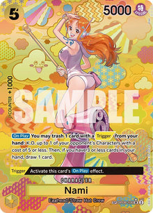 Nami (SP) OP08-106 Super Rare Emperors in the New World One Piece Foil Near Mint