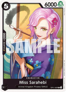 Miss Sarahebi OP11-087 Uncommon A Fist of Divine Speed One Piece Near Mint