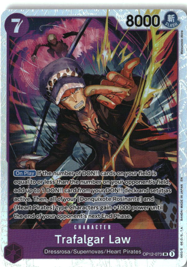 Trafalgar Law (073) OP12-073 Super Rare Legacy of the Master One Piece Near Mint