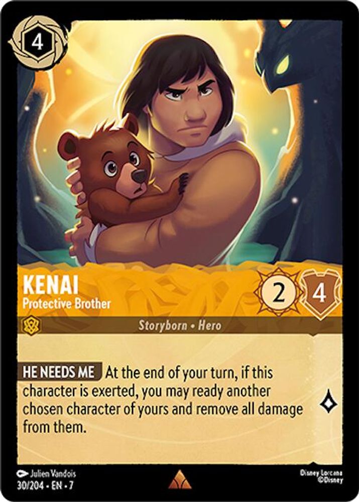 Kenai - Protective Brother 30/204 Rare Archazia's Island Lorcana Near Mint