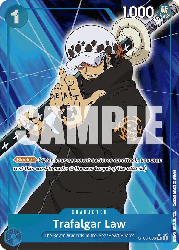 Trafalgar Law (Full Art) ST03-008 Premium Booster -The Best- One Piece Foil NM