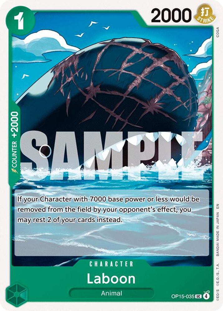 Laboon OP15-035 Uncommon Adventure on Kami's Island One Piece Near Mint