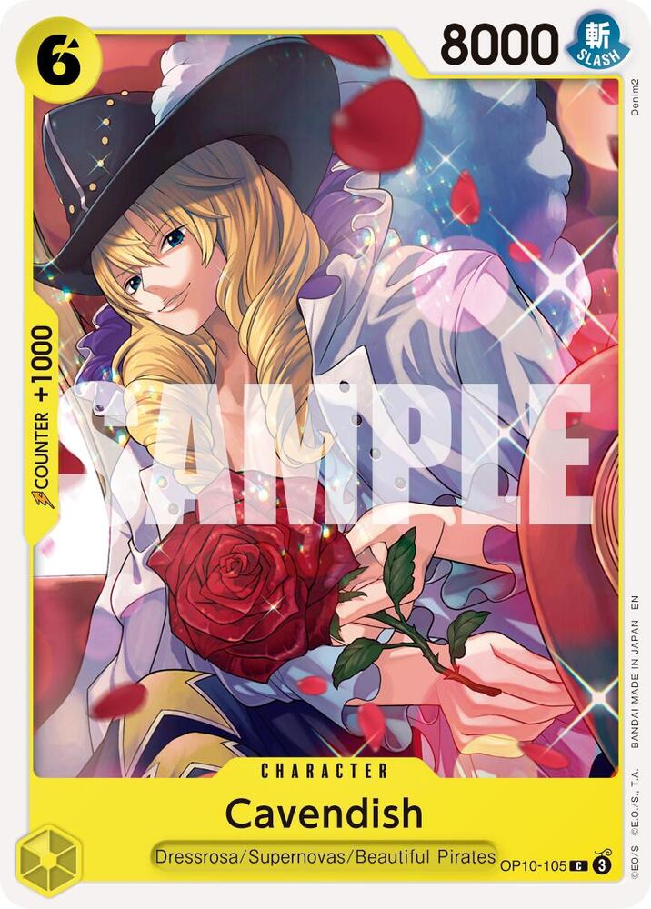 Cavendish (Reprint) OP10-105 Premium Booster -The Best- Vol. 2 One Piece NM