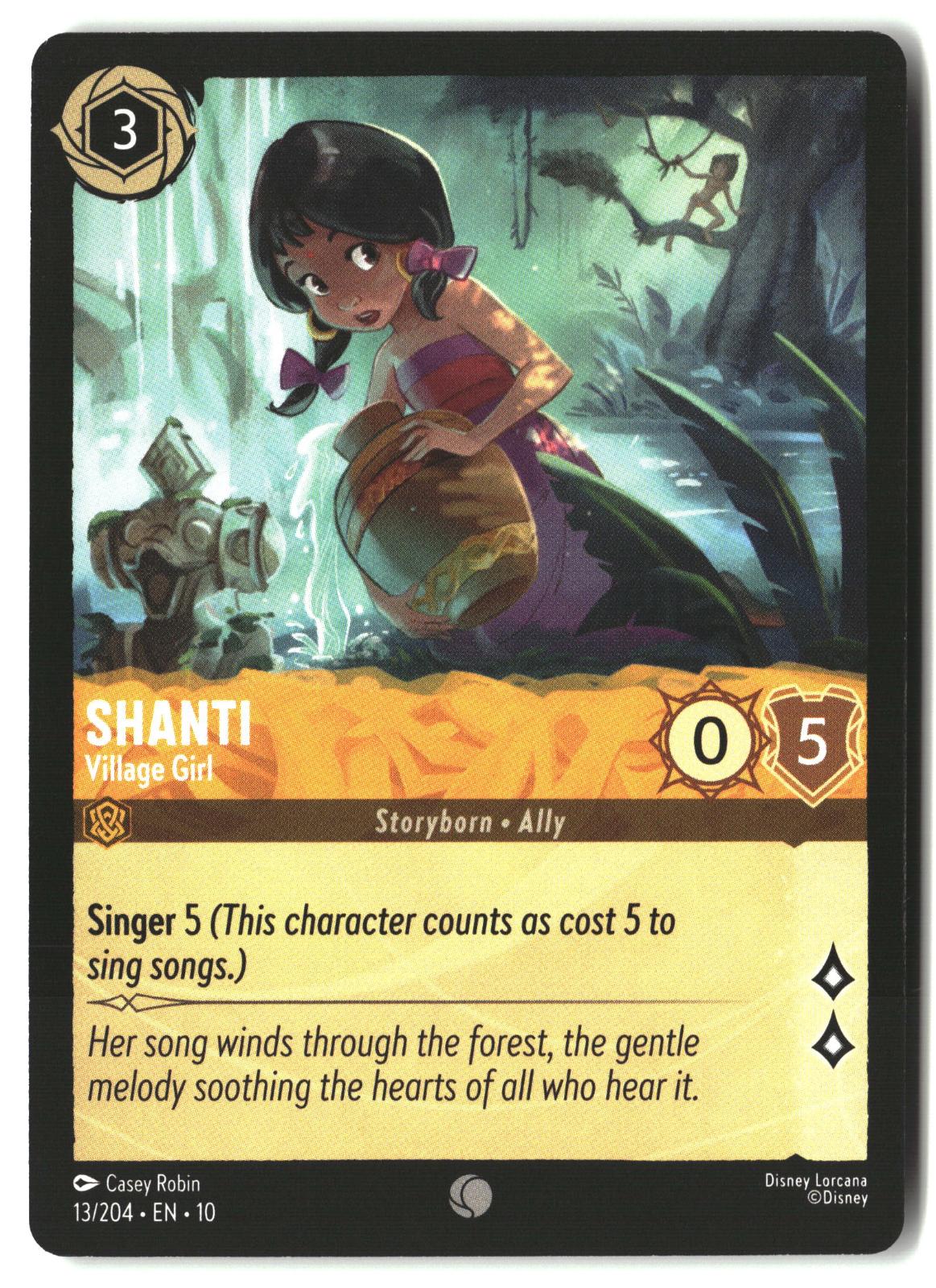Shanti - Village Girl 13/204 Common Whispers in the Well Lorcana Lightly Played