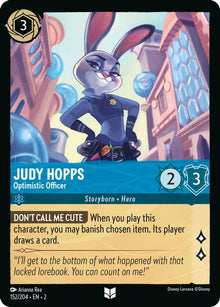 Judy Hopps - Optimistic Officer 152/204 Rise of the Floodborn Lorcana NM