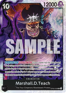 Marshall.D.Teach (093) OP09-093 Emperors in the New World One Piece Foil NM