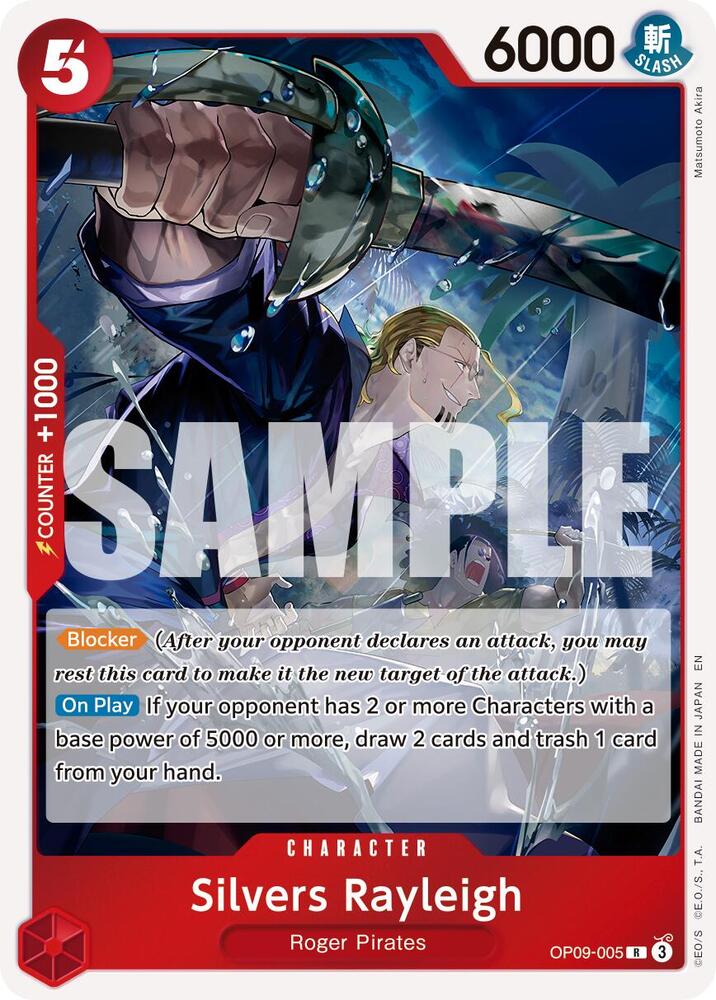 Silvers Rayleigh (Reprint) OP09-005 Premium Booster -The Best- Vol. 2 One Piece Foil NM
