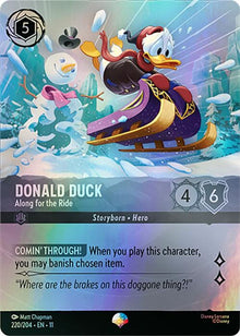 Donald Duck - Along for the Ride (Epic) 220/204 Epic Winterspell Lorcana Holo NM