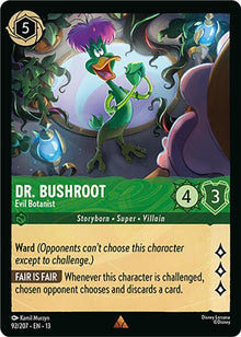 Dr. Bushroot - Evil Botanist 92/204 Rare Attack of the Vine! Lorcana Near Mint