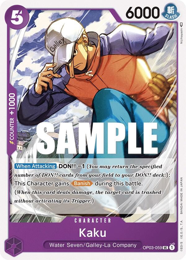 Kaku (059) OP03-059 Uncommon Pillars of Strength One Piece Near Mint