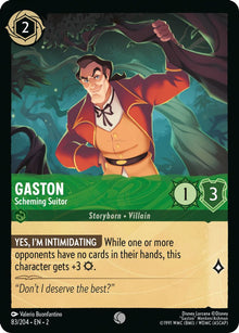 Gaston - Scheming Suitor 83/204 Common Rise of the Floodborn Lorcana Near Mint