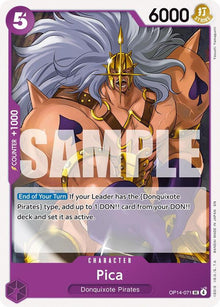 Pica OP14-071 Uncommon The Azure Sea's Seven One Piece Near Mint