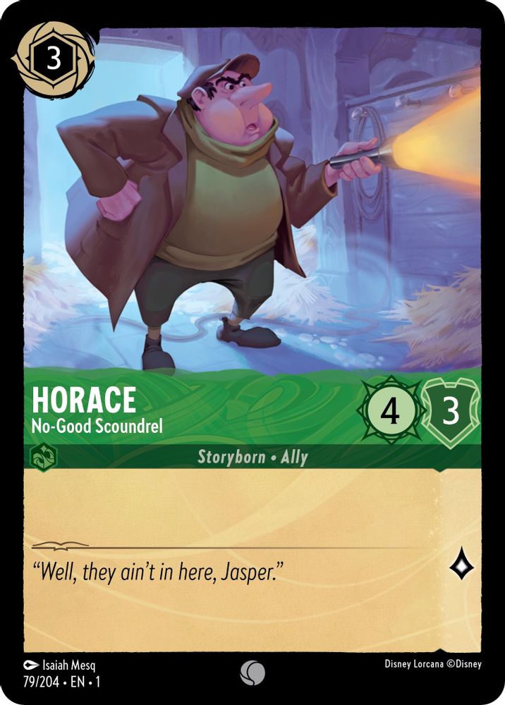 Horace - No-Good Scoundrel 79/204 Common The First Chapter Lorcana Near Mint