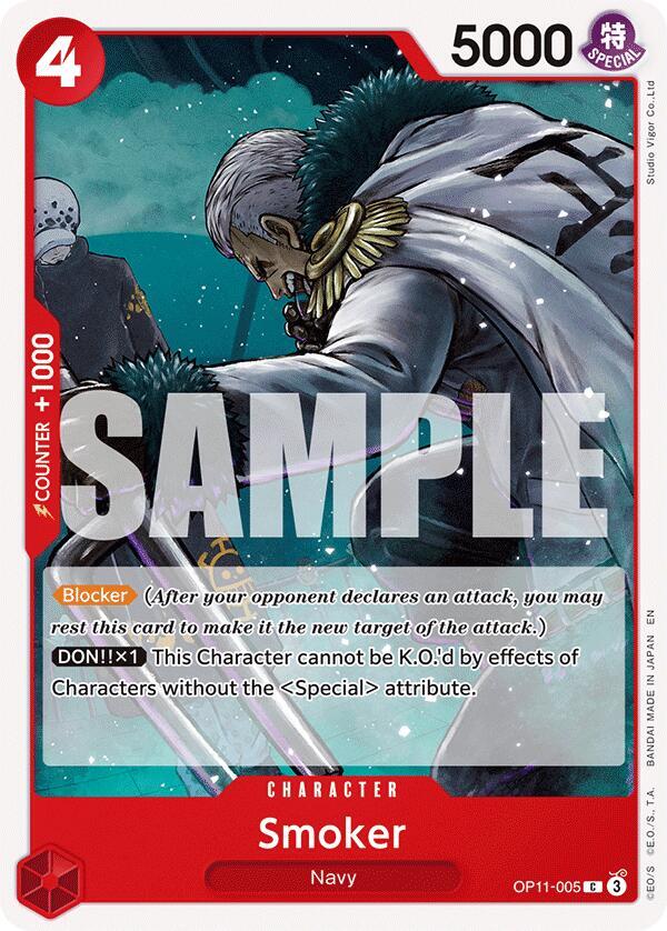Smoker OP11-005 Common A Fist of Divine Speed One Piece Near Mint