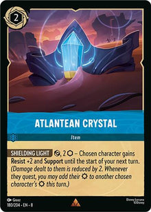 Atlantean Crystal 180/204 Rare Reign of Jafar Lorcana Near Mint