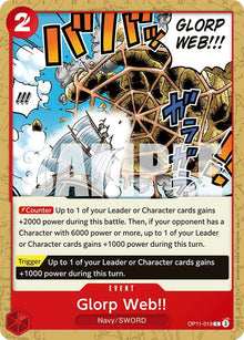 Glorp Web!! OP11-019 Common A Fist of Divine Speed One Piece Near Mint