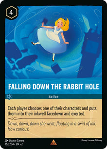 Falling Down the Rabbit Hole 162/204 Rare Rise of the Floodborn Lorcana NM