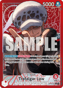 Trafalgar Law (Alternate Art) OP14-001 The Azure Sea's Seven One Piece Foil NM