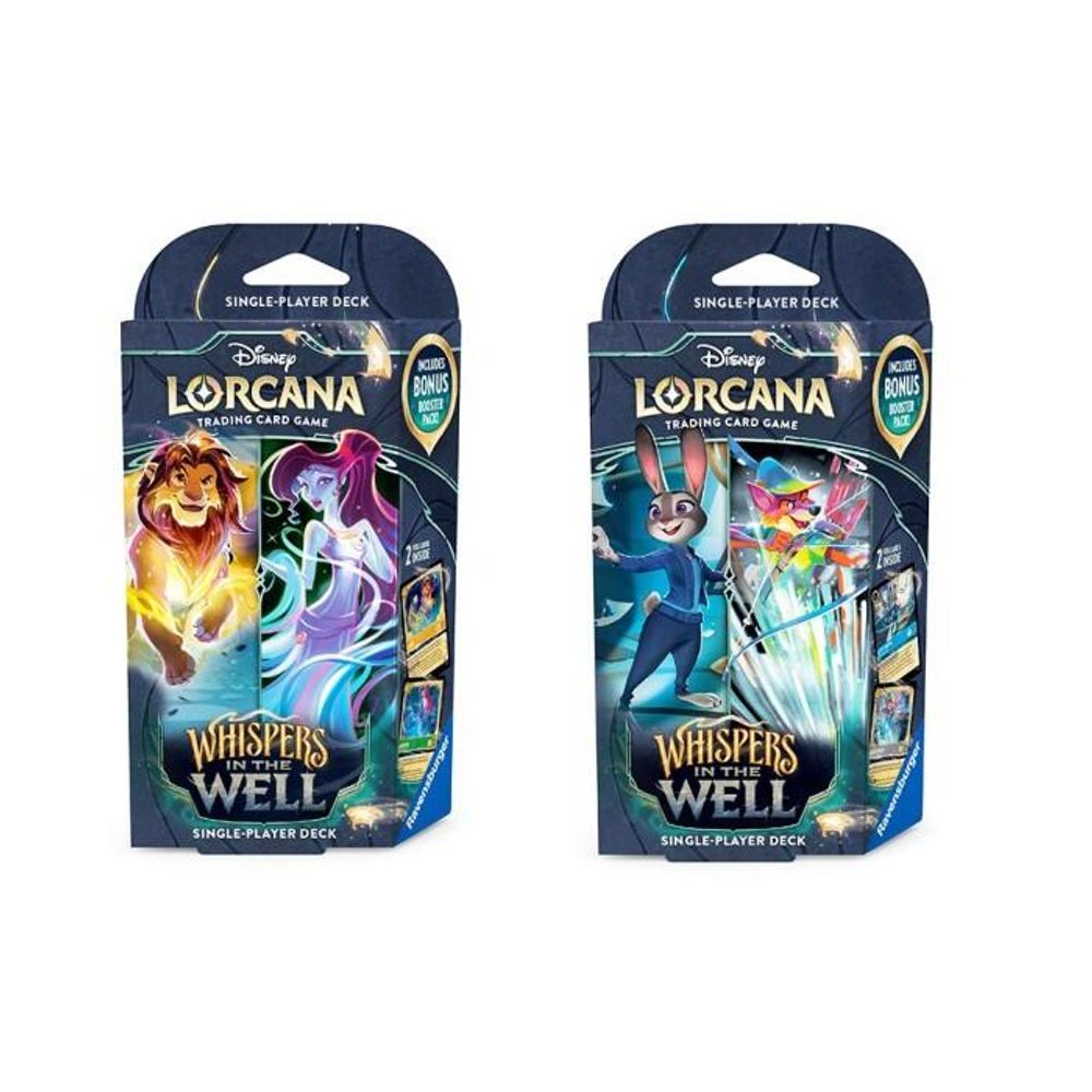 Disney Lorcana: Whispers in the Well Starter Deck [Set of 2] Lorcana NM