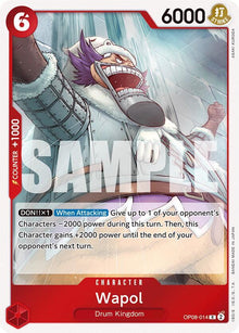 Wapol OP08-014 Rare Two Legends One Piece Foil Near Mint