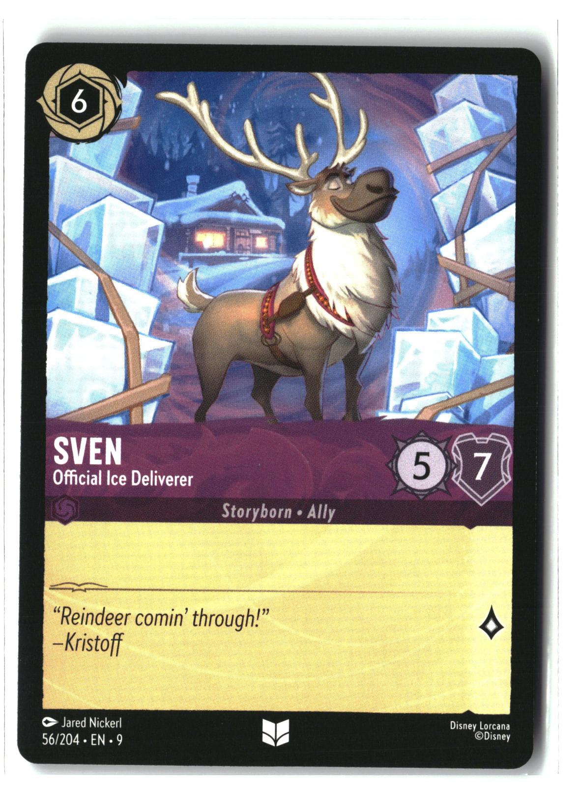 Sven - Official Ice Deliverer 56/204 Uncommon Fabled Lorcana Lightly Played