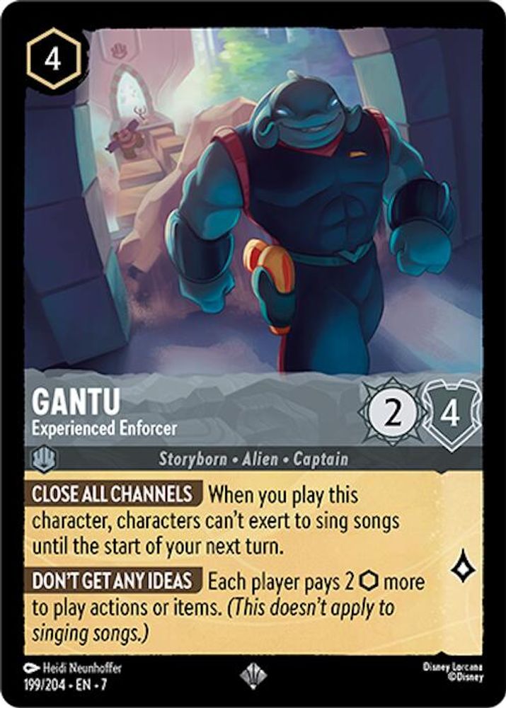 Gantu - Experienced Enforcer 199/204 Super Rare Archazia's Island Lorcana NM