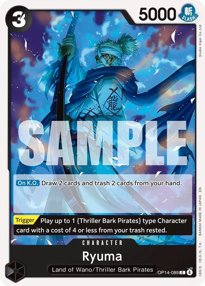 Ryuma OP14-089 Common The Azure Sea's Seven One Piece Near Mint