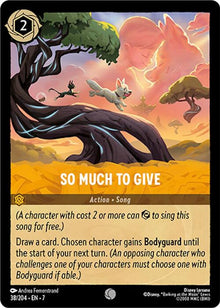 So Much to Give 38/204 Common Archazia's Island Lorcana Near Mint
