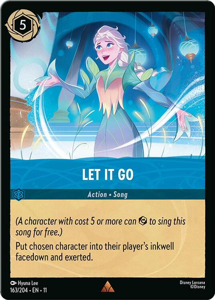 Let It Go 163/204 Rare Winterspell Lorcana Near Mint