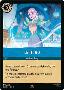 Let It Go 163/204 Rare Winterspell Lorcana Near Mint
